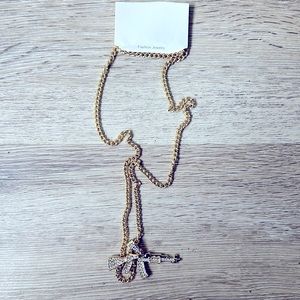 Gold fashion necklace. Statement piece. Art necklace.